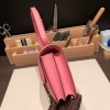 Hermes Constance 19cm 1Q/Rose Confetti Silver Hardware 18cm Full Handmade