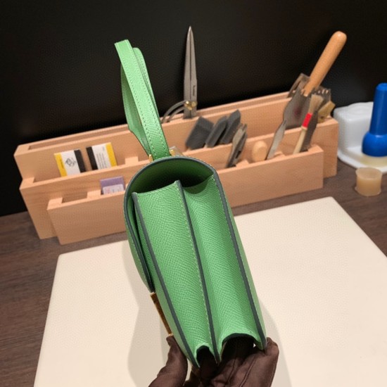 Hermes Constance 19cm Epsom 3I /Vert Criquet Gold Hardware 18cm Full Handmade Hermes Constance 19cm Epsom 3I /Vert Criquet Gold Hardware 18cm Full Handmade
