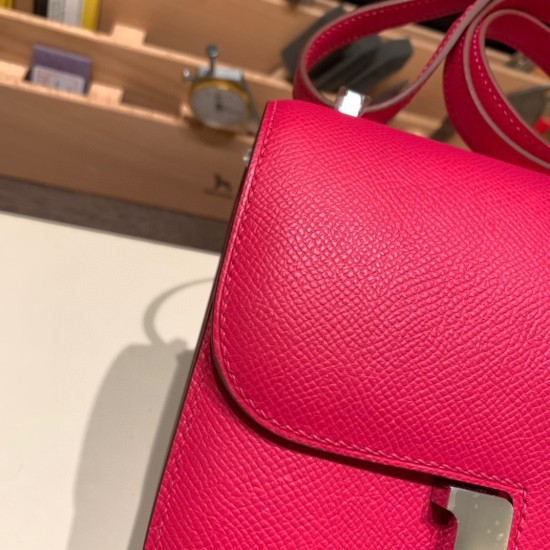 Hermes Constance 19cm Epsom 0D /Rose Mexico 18cm Full Handmade Hermes Constance 19cm Epsom 0D /Rose Mexico 18cm Full Handmade
