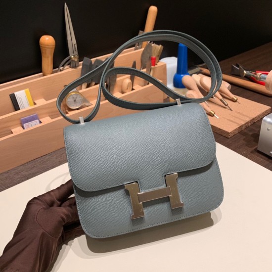 Hermes Constance 19cm Epsom 63/Vert Amande Gold Hardware 18cm Full Handmade Hermes Constance 19cm Epsom 63/Vert Amande Gold Hardware 18cm Full Handmade
