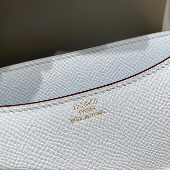 Hermes Constance 19cm Epsom 7R/ Azur Gold Hardware 18cm Full Handmade Hermes Constance 19cm Epsom 7R/ Azur Gold Hardware 18cm Full Handmade
