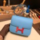 Hermes Constance 19cm Epsom P3 /Blue du Nord Silver Hardware 18cm Full Handmade Hermes Constance 19cm Epsom P3 /Blue du Nord Silver Hardware 18cm Full Handmade