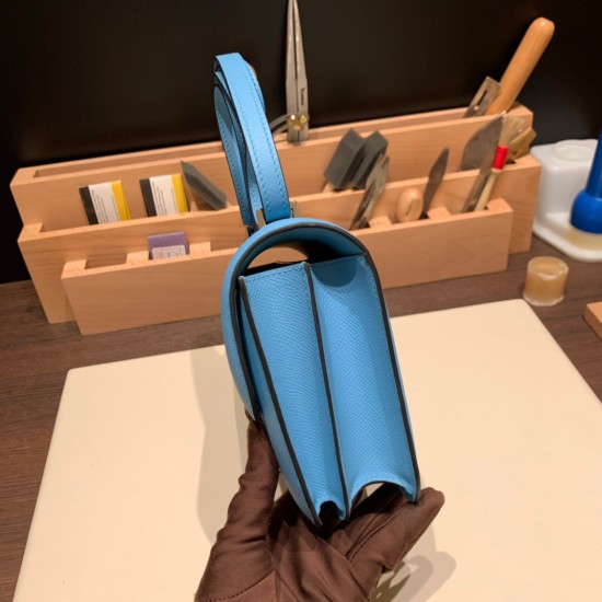 Hermes Constance 19cm Epsom P3 /Blue du Nord Gold Hardware 18cm Full Handmade Hermes Constance 19cm Epsom P3 /Blue du Nord Gold Hardware 18cm Full Handmade