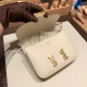 Hermes Constance 19cm Epsom 10/ Craie Gold Hardware 18cm Full Handmade Hermes Constance 19cm Epsom 10/ Craie Gold Hardware 18cm Full Handmade