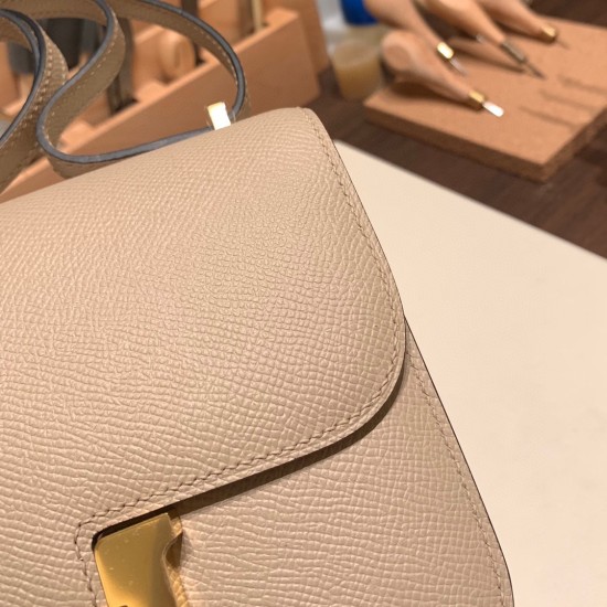 Hermes Constance 19cm Epsom S2 /Trench Gold Hardware 18cm Full Handmade Hermes Constance 19cm Epsom S2 /Trench Gold Hardware 18cm Full Handmade
