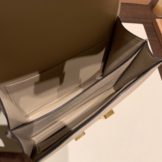Hermes Constance 19cm Epsom S2 /Trench Gold Hardware 18cm Full Handmade Hermes Constance 19cm Epsom S2 /Trench Gold Hardware 18cm Full Handmade