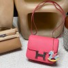 W0/Vert Bosphore  &S4/Deep Blue  Silver HardwareEpsom New stock Constance Mini Constance 19cm 