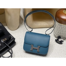 W0/Vert Bosphore   & S4/Deep Blue    Gold HardwareStock Constance Mini Constance 19cm Epsom