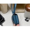 7P/Blue de Presse  & R2/Blue Agate   Silver Hardware Constance Mini Constance 19cm Epsom