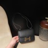 3Q/Rose Sakura  Gold HardwareNew Constance Mini Constance 19cm ChevreChevre