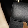 3Q/Rose Sakura  Gold HardwareNew Constance Mini Constance 19cm ChevreChevre