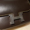 47/Chocolat  & 9D/ Jaune Ambre    Gold Hardware Constance Mini Constance 19cm box 