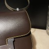47/Chocolat  & 9D/ Jaune Ambre    Gold Hardware Constance Mini Constance 19cm box 