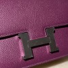 47/Chocolat  & 9D /Jaune Ambre   Constance Mini Constance 19cm box  Silver Hardware