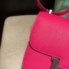 93/Orange   Constance Mini Constance 19cm Epsom