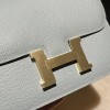 75/Blue Jean   Gold Hardware Constance Mini Constance 19cm Epsom