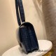 Hermes Constance 24cm Alligator Crocodile N7 /Blue Tempete Silver Hardware Hermes Constance 24cm Alligator Crocodile N7 /Blue Tempete Silver Hardware