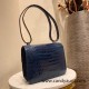Hermes Constance 24cm Alligator Crocodile N7 /Blue Tempete Silver Hardware Hermes Constance 24cm Alligator Crocodile N7 /Blue Tempete Silver Hardware
