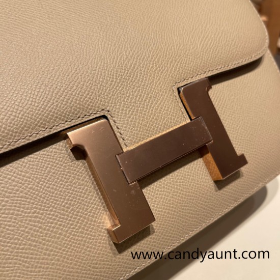 Hermes Constance 24cm Epsom S2 /Trench& 4B /Biscuit Rosegold Hardware Hermes Constance 24cm Epsom S2 /Trench& 4B /Biscuit Rosegold Hardware