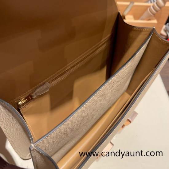 Hermes Constance 24cm Epsom S2 /Trench& 4B /Biscuit Rosegold Hardware Hermes Constance 24cm Epsom S2 /Trench& 4B /Biscuit Rosegold Hardware