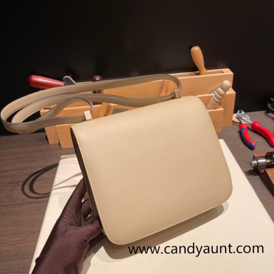 Hermes Constance 24cm Epsom S2 /Trench& 4B /Biscuit Rosegold Hardware Hermes Constance 24cm Epsom S2 /Trench& 4B /Biscuit Rosegold Hardware