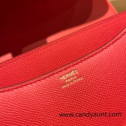 Hermes Constance 24cm epsom T5 /Rose Jaipur Gold Hardware