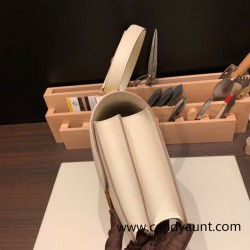 Hermes Constance 24cm10 /Craie Gold Hardware
