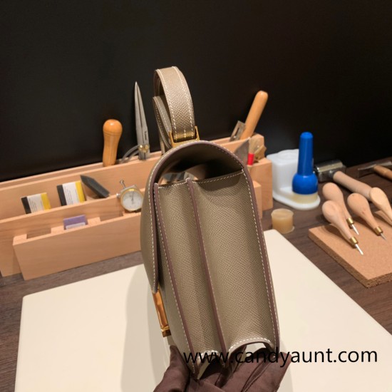 Hermes Constance 24cm epsom18 Étoupe Grey Gold Hardware Hermes Constance 24cm epsom18 Étoupe Grey Gold Hardware