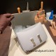 Hermes Constance 24cm Epsom 8U/ Blue Glacier Silver Hardware Hermes Constance 24cm Epsom 8U/ Blue Glacier Silver Hardware