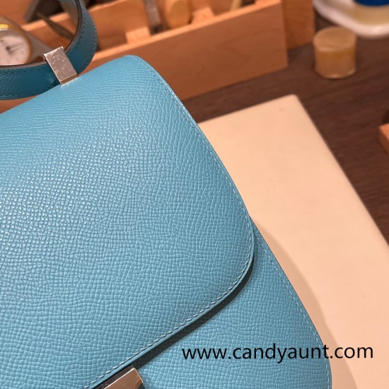 Hermes Constance 24cm epsom P3 /Blue du Nord Silver Hardware Hermes Constance 24cm epsom P3 /Blue du Nord Silver Hardware