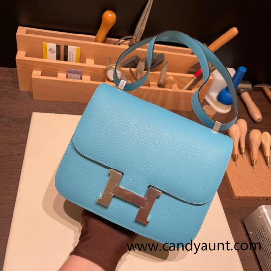 Hermes Constance 24cm epsom P3 /Blue du Nord Silver Hardware Hermes Constance 24cm epsom P3 /Blue du Nord Silver Hardware