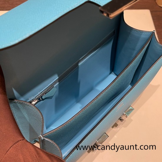 Hermes Constance 24cm epsom P3 /Blue du Nord Silver Hardware Hermes Constance 24cm epsom P3 /Blue du Nord Silver Hardware