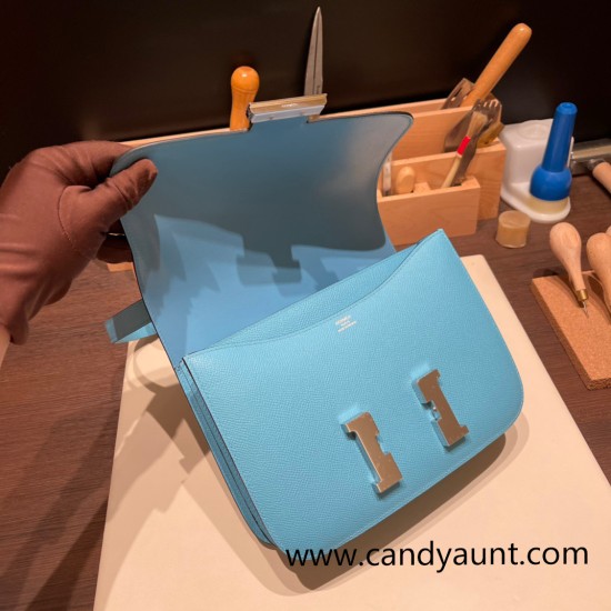 Hermes Constance 24cm epsom P3 /Blue du Nord Silver Hardware Hermes Constance 24cm epsom P3 /Blue du Nord Silver Hardware