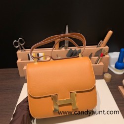 Hermes Constance 24cm Epsom 89 /Black (Noir) Gold Hardware