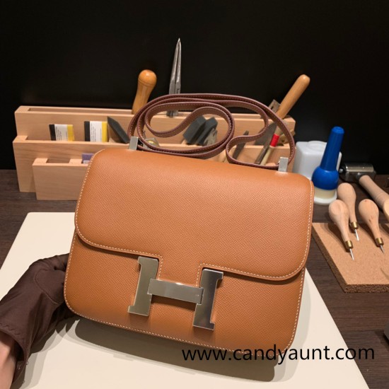 Hermes Constance 24cm epsom37/Gold Silver Hardware Hermes Constance 24cm epsom37/Gold Silver Hardware