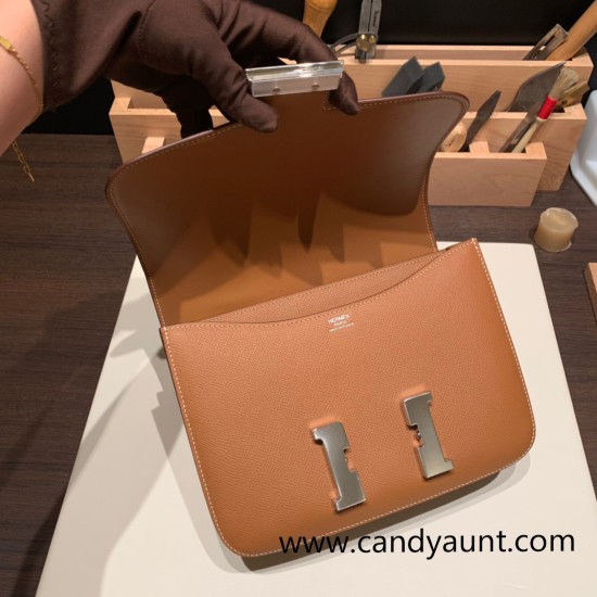 Hermes Constance 24cm epsom37/Gold Silver Hardware Hermes Constance 24cm epsom37/Gold Silver Hardware