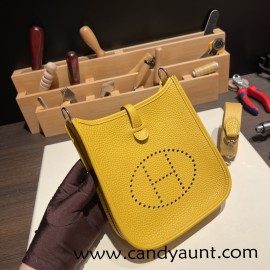 HERMES TPM Mini Evelyn Clemence 0M/Chai GoldHardware