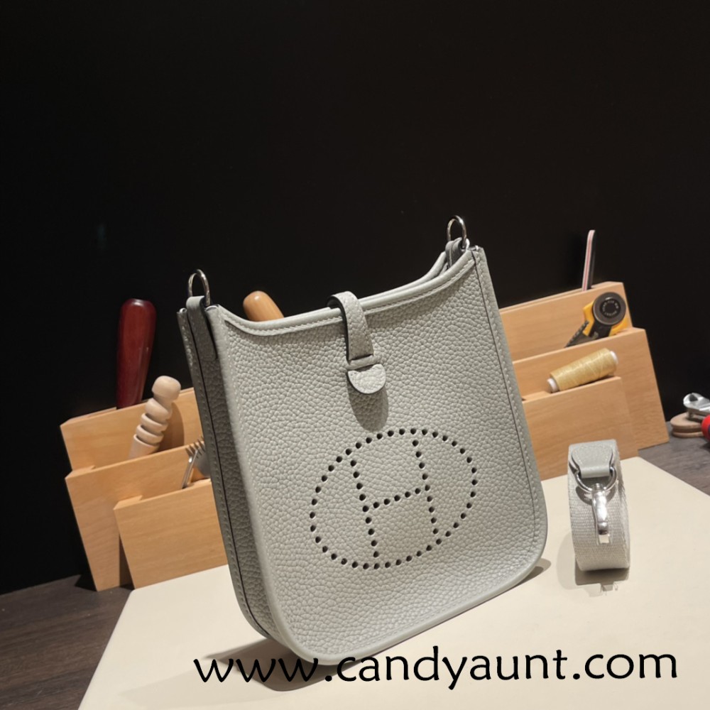 HERMES TPM Mini Evelyn Clemence L3 /Rose Purple SilverHardware