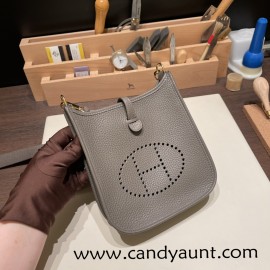 HERMES TPM Mini Evelyn Clemence P9 /Anemone GoldHardware
