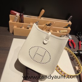 HERMES TPM Mini Evelyn Clemence P3 /Blue du Nord  