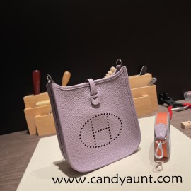 HERMES TPM Mini Evelyn Clemence 2Z/ Blue nuit