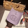 HERMES TPM Mini Evelyn Clemence 2Z/ Blue nuit