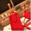 HERMES TPM Mini Evelyn Clemence 18 /Étoupe Grey SilverHardware