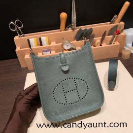 HERMES TPM Mini Evelyn Clemence 89 /Black (Noir) GoldHardware