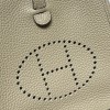 HERMES TPM Mini Evelyn Clemence 10 /Craie&1Z/Jaune Poussin SilverHardware
