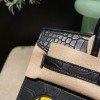 Birkin20Epsom & Crocodile Black Buckle  Faubourg sous la neige