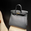 HAC 40x45 Togo Black  Full Handmade