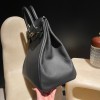 HAC 40x45 Togo Black  Full Handmade
