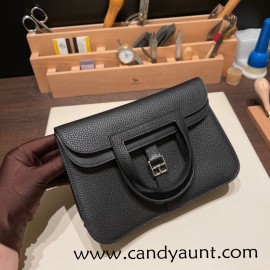 25cm Halzan CLEMENCE  TC  89/ Black  Silver Hardware   Full Handmade