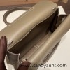 25cm Halzan CLEMENCE  TC  18/Étoupe Grey  Gold Hardware   Full Handmade